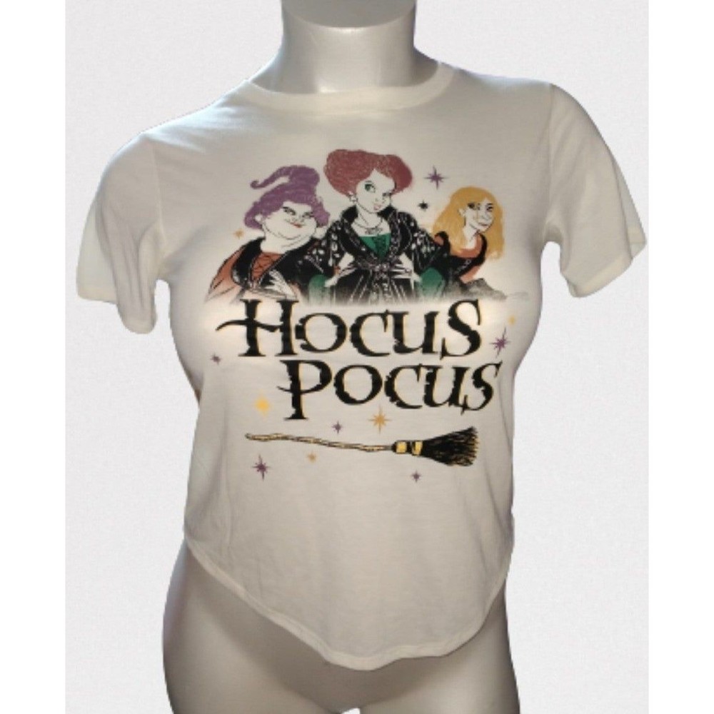 New Ivory Hocus Pocus Sanderson Sisters Halloween T-shirt - Women's Size L